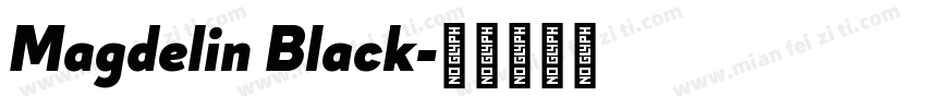 Magdelin Black字体转换